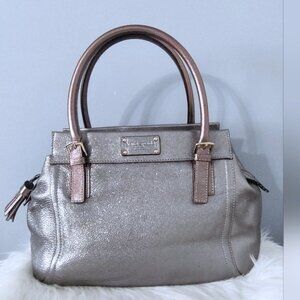 Kate Spade Cheltenham Y2K metallic E/W Addision satchel vintage EUC